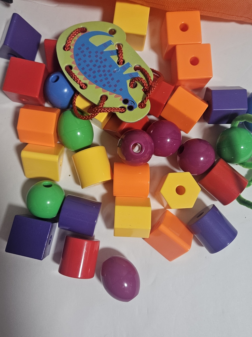 Children's Colorful Stringing Bead Set - Multicolor